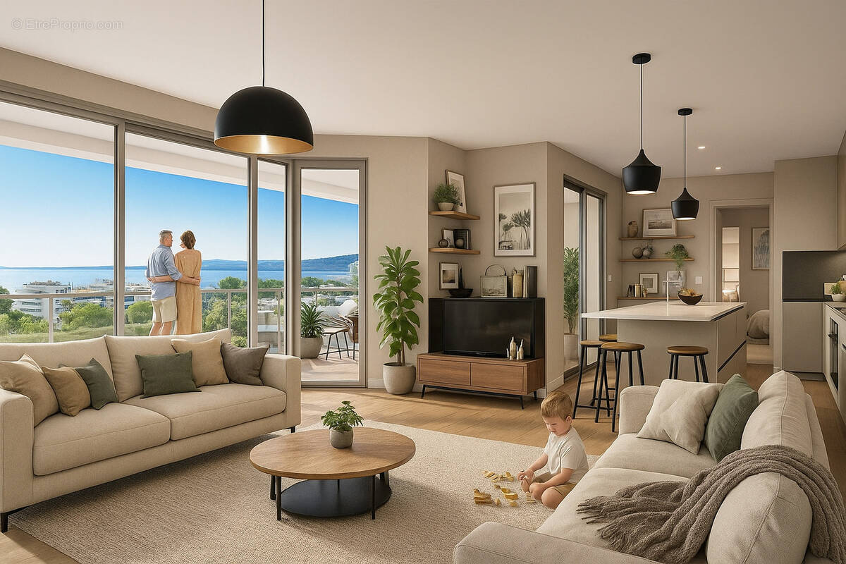 Panorama riviera à St Laurent Du Var