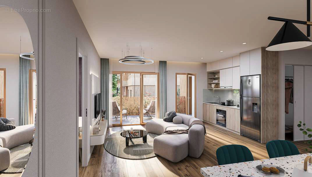 Bron quartier de la clairière proche tramway t2 à Bron