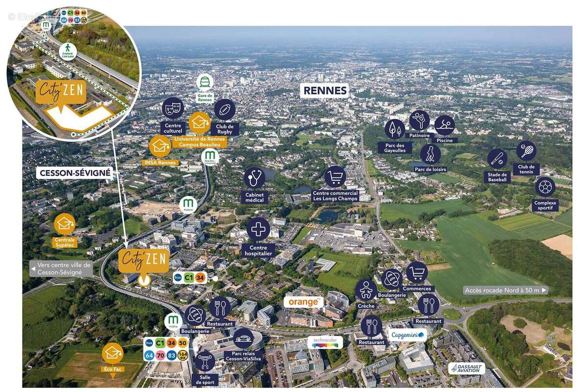 City'zen cesson sevigne à Cesson Sevigne