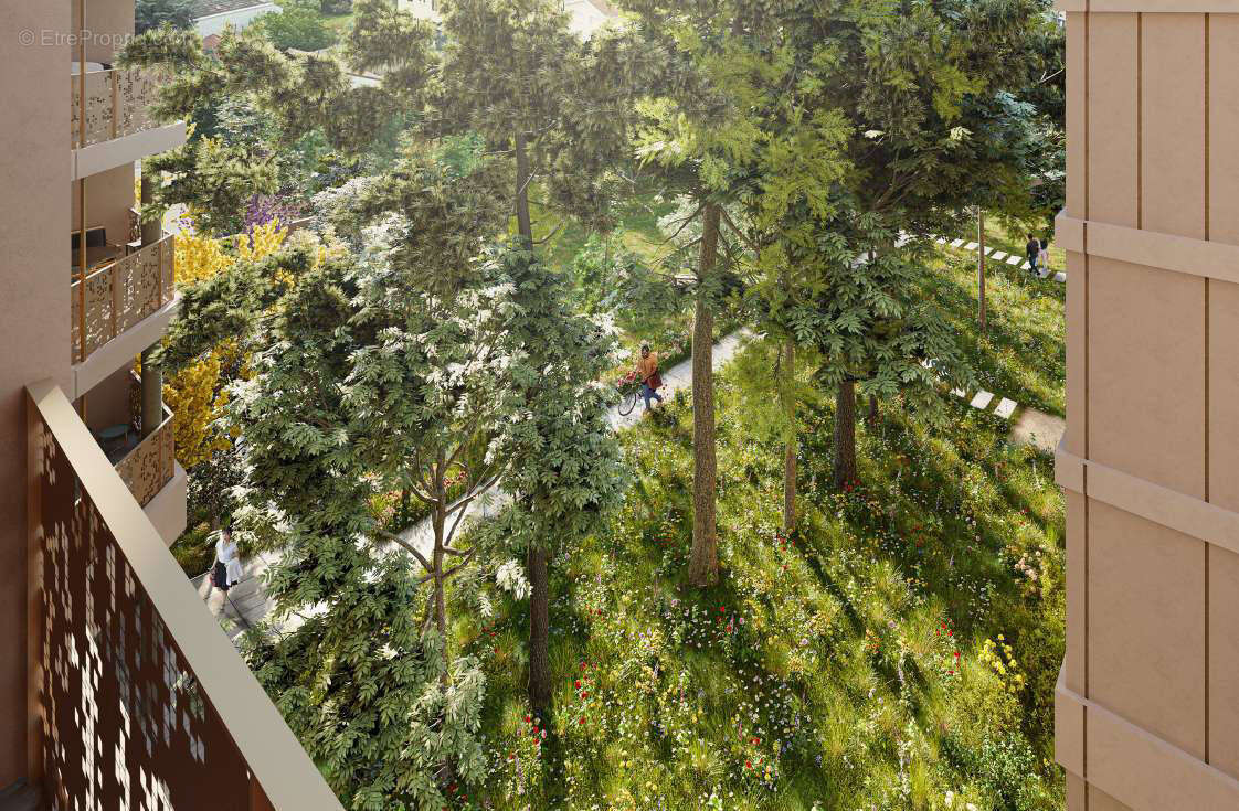 Bron quartier de la clairière proche tramway t2 à Bron