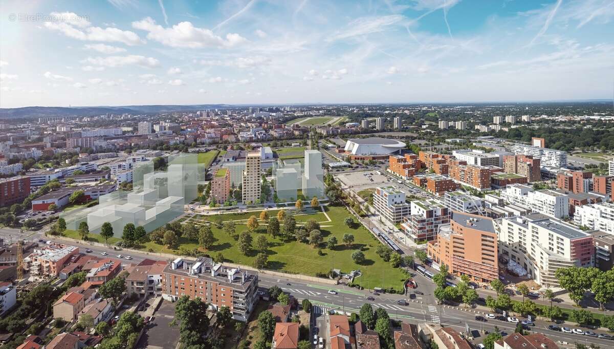 Lisière du parc akmé à Toulouse