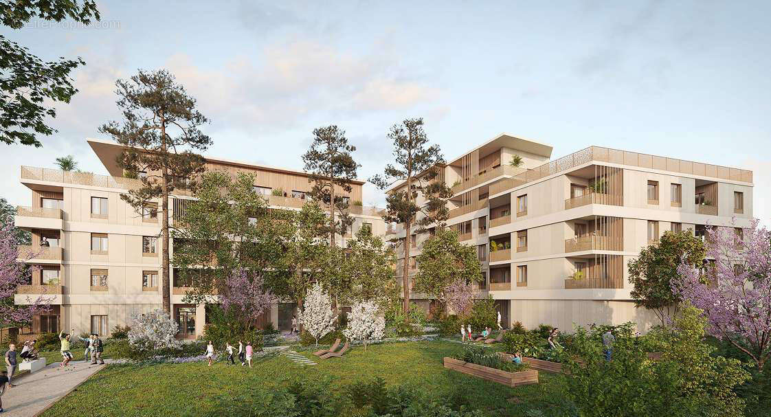 Bron quartier de la clairière proche tramway t2 à Bron