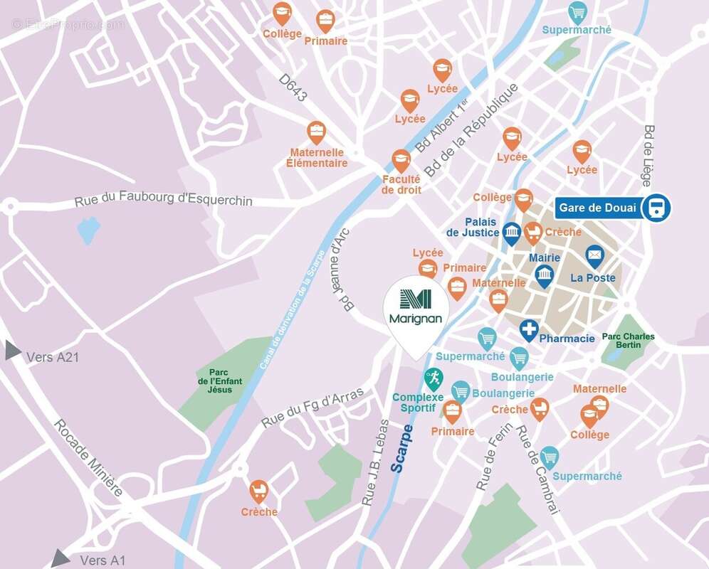 Les jardins de la scarpe à Douai