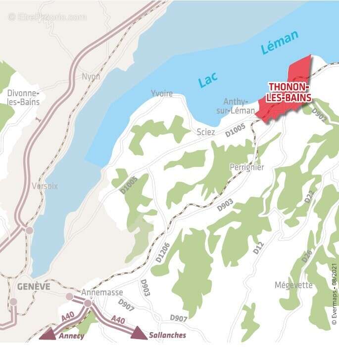 Jardins sur le lac à Thonon Les Bains