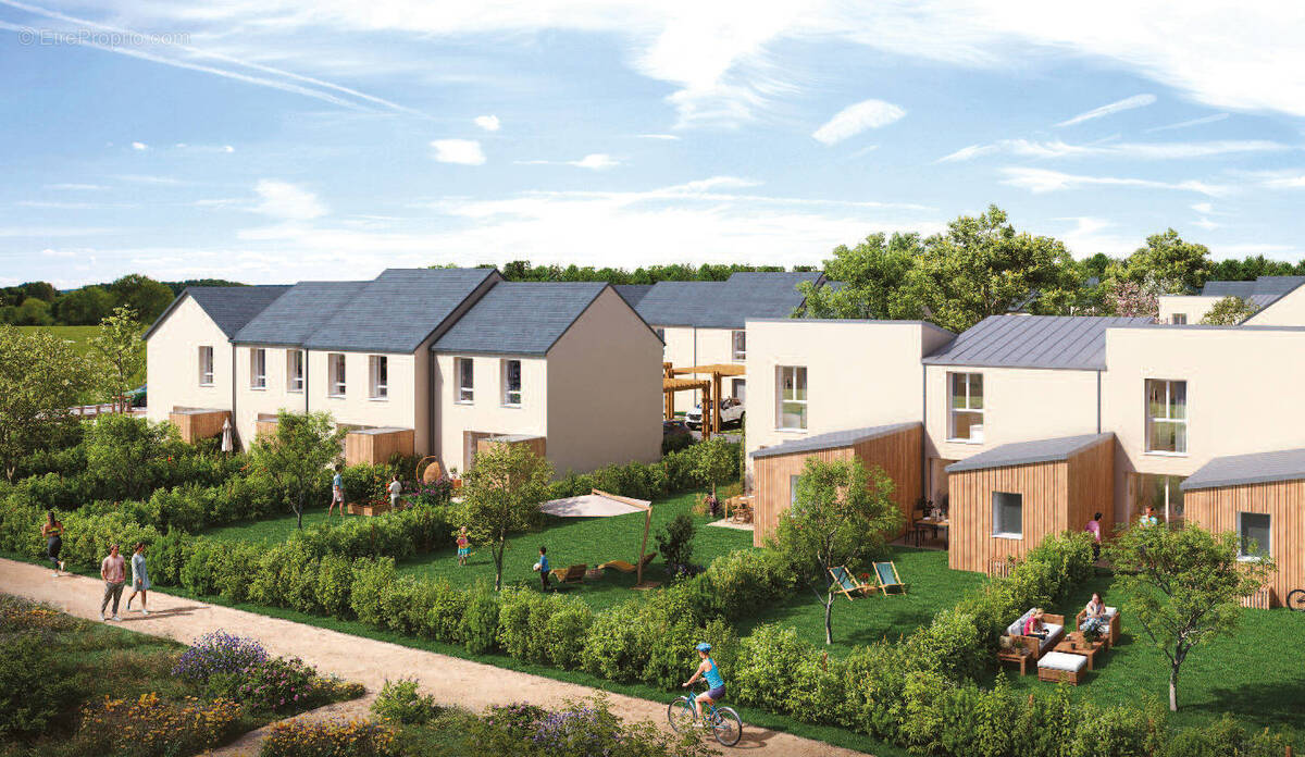 Chambray-lès-tours maisons neuves écoquartier de la guignardière à Chambray Les Tours