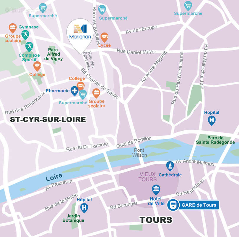 La saint-cyrienne à St Cyr Sur Loire