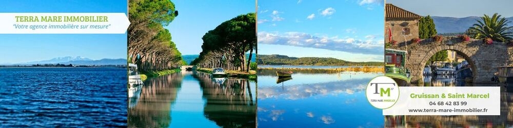 Terra Mare Immobilier Gruissan & Saint-Marcel-sur-Aude bannière